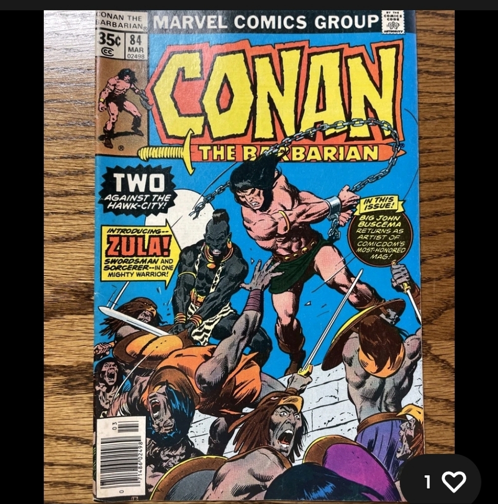 Marvel Conan the Barbarian Comic - Blue, Yellow, Red